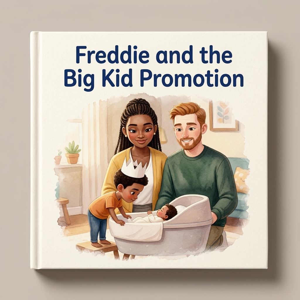Painted sample cover — Freddie and the Big Kid Promotion