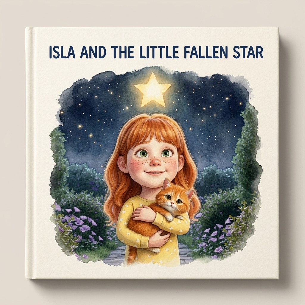 Painted sample cover — Your Child and the Little Fallen Star