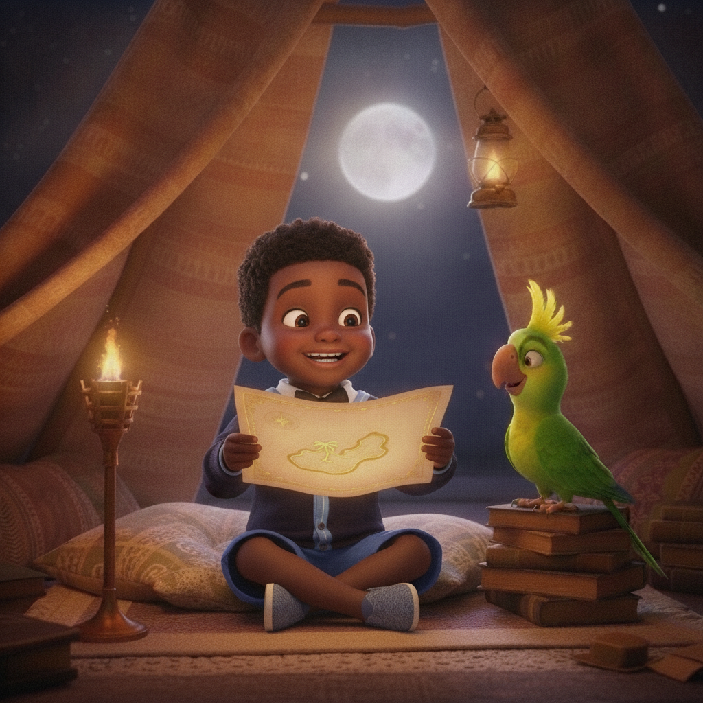 Adam painted into page two of the book