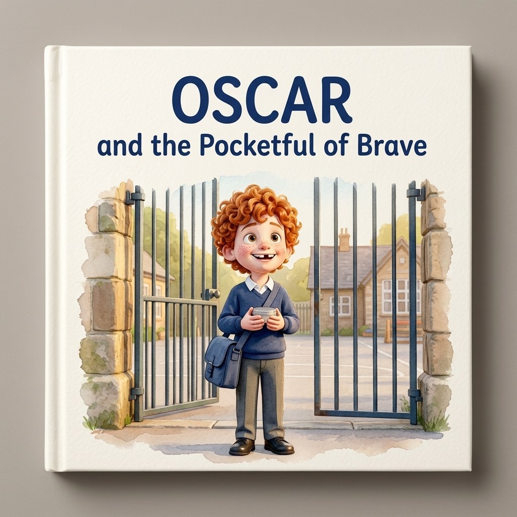 Painted sample cover — Your Child and the Pocketful of Brave